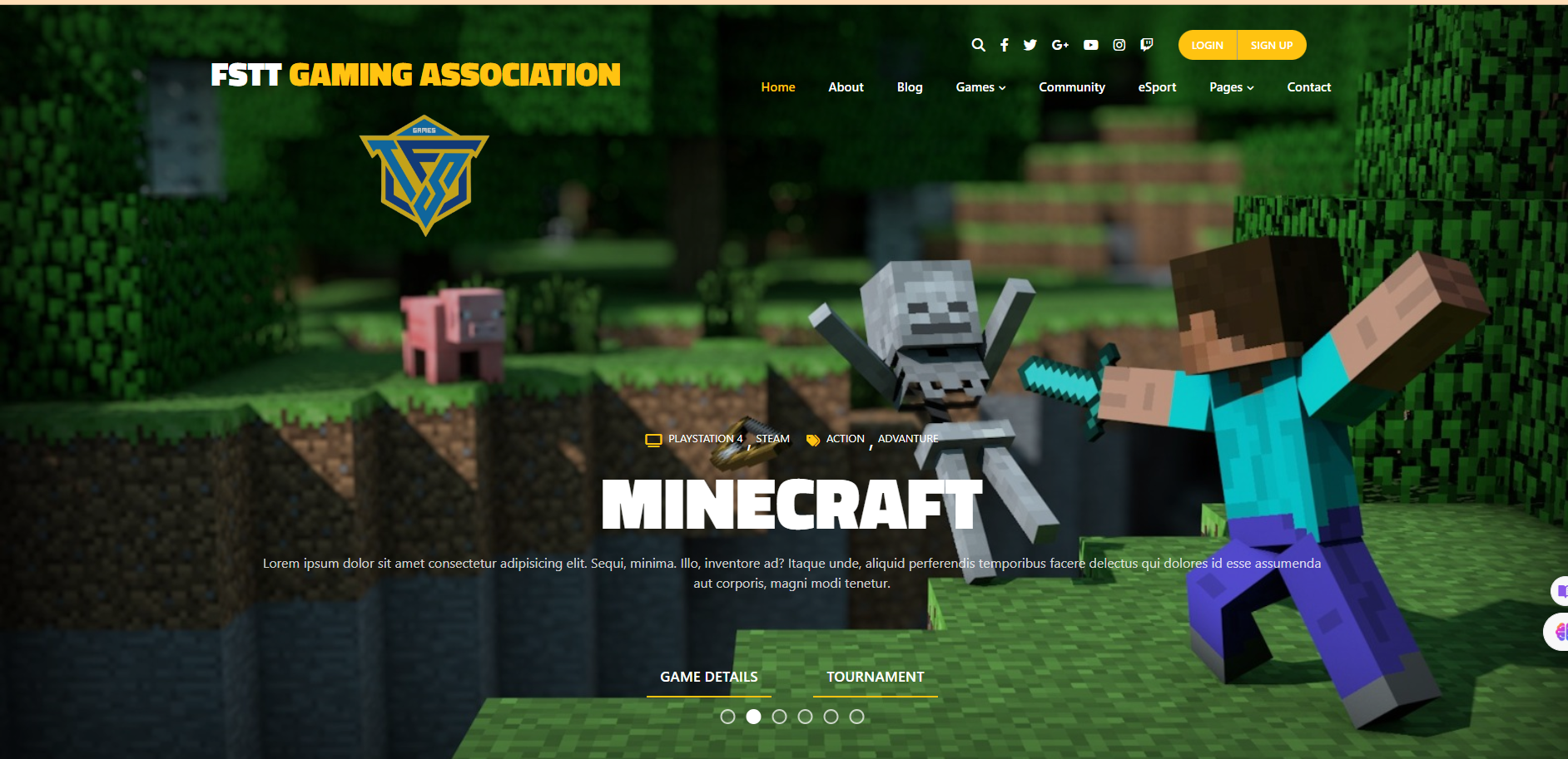 Gaming Club WebApp